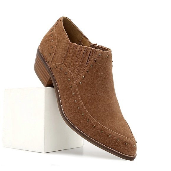 Crown Vintage Kavita Ankle Bootie Brown Suede 8.5